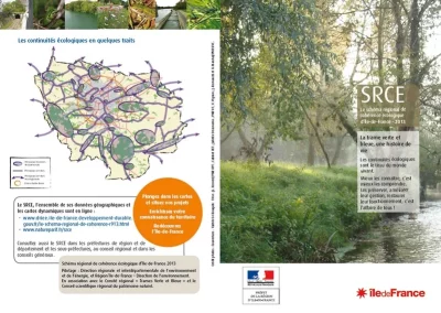 Schéma de cohérence territoriale d'Ile de France. Enjeux de continuité écologique de l’unité paysagère dans laquelle est située la commune. Les unités paysagères sont principalement déterminées par la géomorphologie, l’utilisation du sol et l’agencement des milieux naturels.