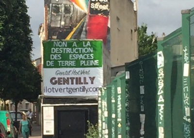 En soutien et pour sauver l'îlot vert de Gentilly