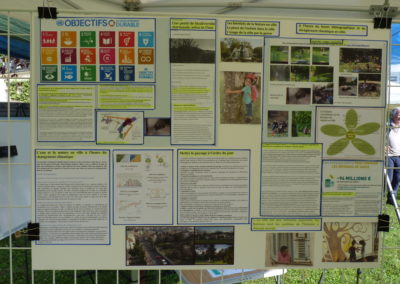 Poster n° 2 : "Les bienfaits de la Nature en ville / La place de l'enfant dans la ville / L'usage de la ville par le genre" ​ A l'heure du boom démographique et du dérèglement climatique et d'une perte de la biodiversité alarmante