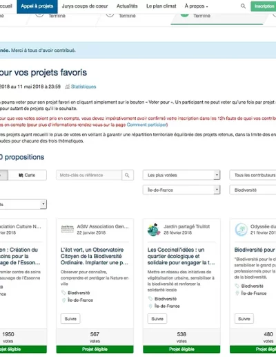 Le projet porté par Agiv est arrivé second dans la thématique "biodiversité" mais cela "n'a pas suffi" et il n'a pas été retenu dans le cadre de cet appel d'offre.