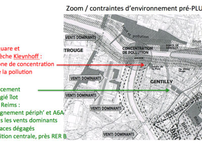 Contraintes environnementales à Gentilly