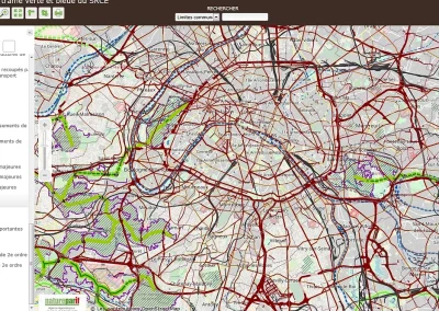Composante de la Trame Verte et Bleue à Gentilly. Quand les inégalités environnementales sont composées d'exposition à des facteurs aggravants en l'absence d'aménités vertes (squares, parcs..) en particulier dans le quartier Mazagran du Plateau de Gentilly. http://observatoire.natureparif.fr//public/srce_24_composantes_de_la_trame_verte_et_bleue_1.550000#