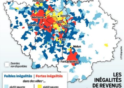 Inégalités sociales et de déterminants de santé publique couplées aux inégalités environnementales