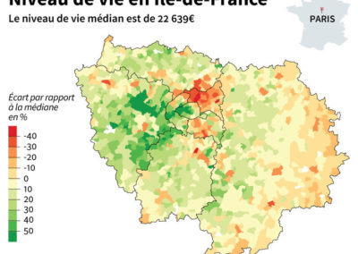 Inégalités sociales et de déterminants de santé publique couplées aux inégalités environnementales