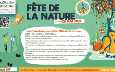 Programme de la Fête de la Nature 2021 sur l’îlot vert de Gentilly