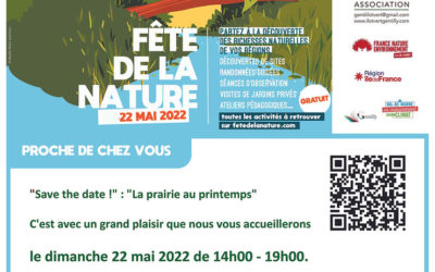 « Save the date ! » : « La prairie au printemps », dimanche 22 mai 2022.