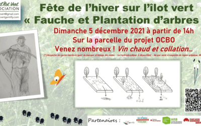 Retour en images. Fête de l’hiver sur l’îlot vert « Fauche et Plantation d’arbres »