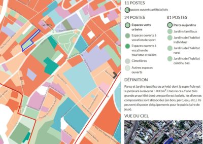 Cité Verte résidence privée qui a fermé sa grille au public en 2017. Considéré comme espace vert sur le MOS.