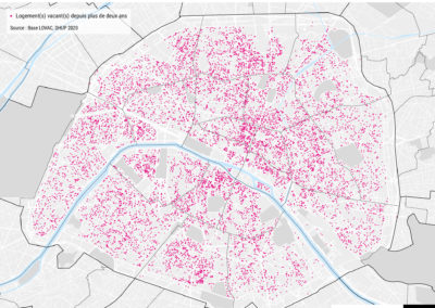 logements vacants Paris. Analyse APUR : https://www.apur.org/fr/logement-hebergement/evolution-parc-logements/18600-logements-durablement-vacants-paris